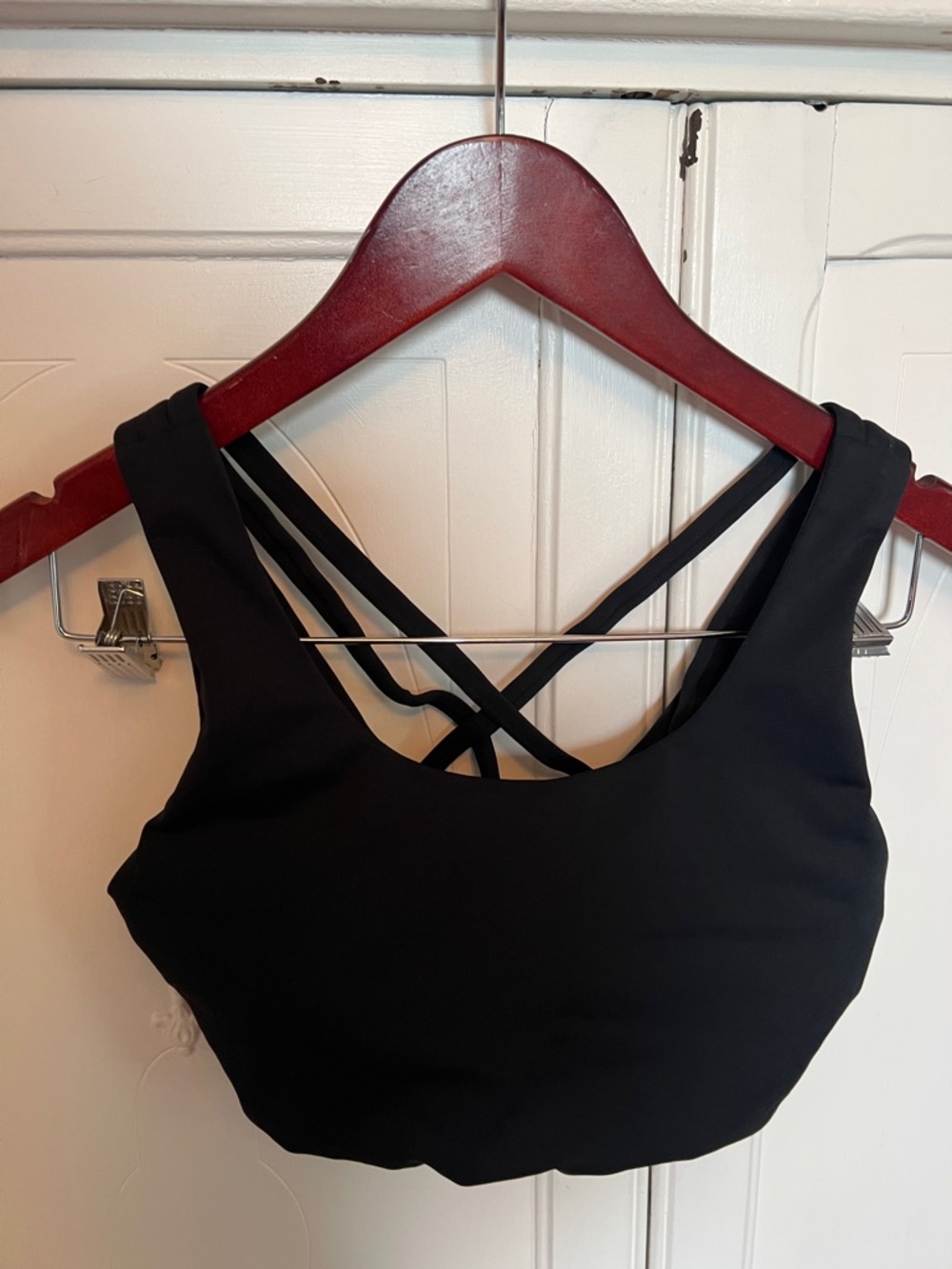 2/$7 Women’s Senita Black Strappy Sports Bra